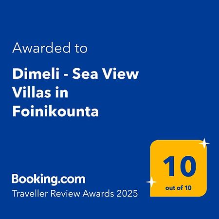 Dimeli - Sea View Villas In Foinikounta Φοινικούντα Εξωτερικό φωτογραφία